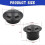 75mm Rotatable Air Outlet Vent in Black Single Piece 3