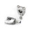 Off-road motorcycle handlebar press code fixing seat 22MM single hole direction guide press block 4