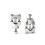 Off-road motorcycle handlebar press code fixing seat 22MM single hole direction guide press block 5