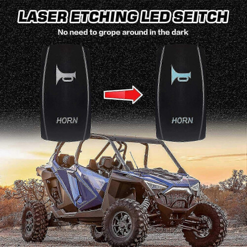 Pioneer RZR X3 UTV/ATV Horn Kit Featuring a Universal 12V Toggle Switch 1