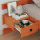 VidaXL vidaXL Bed Frame with Headboard Wax Brown 75 x 190 cm Solid Pine Wood 4