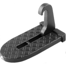 Car Door Step Foldable Roof Rack Door Step Up On Door Latch, Glass Breaker Safety Hammer, Easy Roof Access Universal Fit For Most Car, Suv, Truck (bla