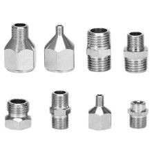 8 Pieces Airbrush Flexible Adapter Fitting Connector Set For Compressor And Airbrush Hose-yvan