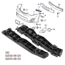 For 2012-2014 Front Bumper Bracket Retainer Side Mount Support 1 Pair Left+right