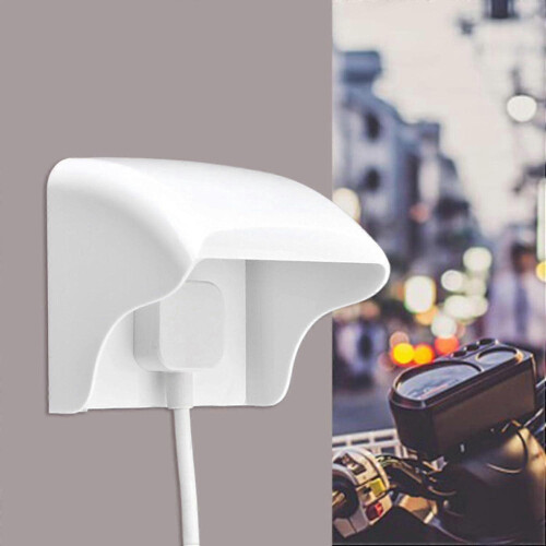 Outdoor Waterproof Switch Housing Easy Use Power Socket Cover For Switch Protection Workshop White 2