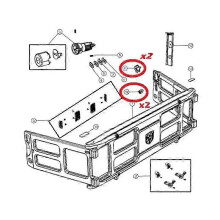 New RAM Box Handle and Grommet Kit for DODGE RAM 1500 2500 3500 - Part Numbers 68054997AB and 68054996AA