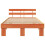 VidaXL vidaXL Bed Frame with Headboard Wax Brown 140 x 190 cm Solid Pine Wood 5