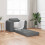 VidaXL vidaXL Folding Sofa Bed Dark Grey 98 x 71 x 83 cm Fabric 1