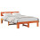 VidaXL vidaXL Bed Frame with Headboard Wax Brown 120 x 200 cm Solid Pine Wood 4