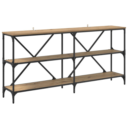VidaXL vidaXL Console Table Artisan Oak 160 x 30 x 75 cm Engineered Wood 2