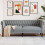 VidaXL vidaXL Sofa Light Grey 201.5 x 74.5 x 74.5 cm Polyester 1