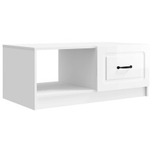 vidaXL Coffee Table High Gloss White 90 x 50 x 37 cm Engineered Wood