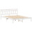 VidaXL vidaXL Bed Frame White 150 x 200 cm Solid Pine Wood 4