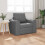 VidaXL vidaXL Folding Sofa Bed Dark Grey 98 x 71 x 83 cm Fabric 5