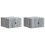 VidaXL vidaXL Wall-Mounted Bedside Cabinet 2 pcs Grey Sonoma Engineered Wood 1