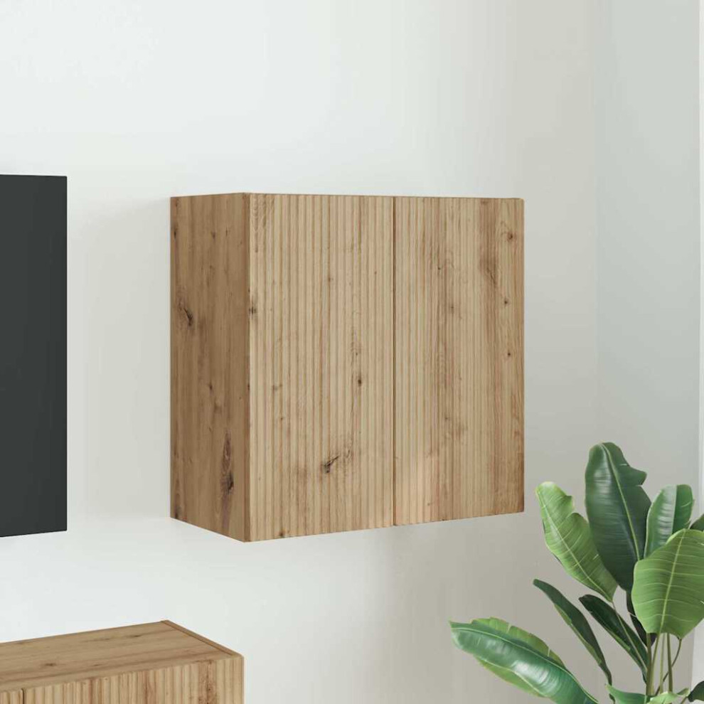 Vidaxl Tv Wall Cabinet Artisan Oak 59.5 X 31 X 60 Cm Engineered Wood