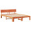 VidaXL vidaXL Bed Frame with Headboard Wax Brown 150 x 200 cm Solid Pine Wood 5