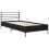 VidaXL vidaXL Bed Frame Black Oak 80 x 200 cm Engineered Wood 4