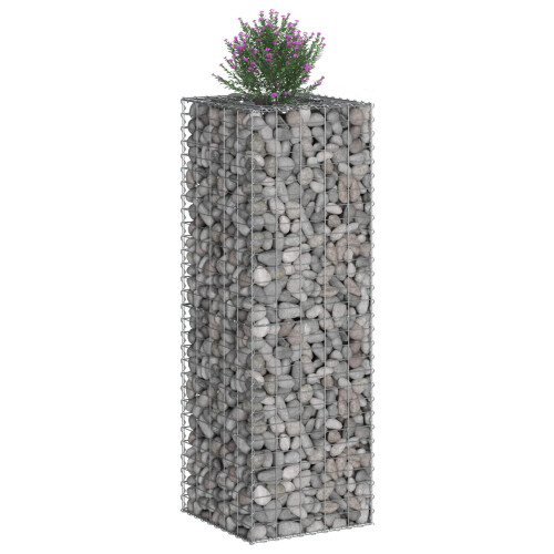VidaXL vidaXL Gabion Raised Bed Silver 2