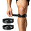2-pack svart knästöd för patella med 3D-silikonluftkudde, 1