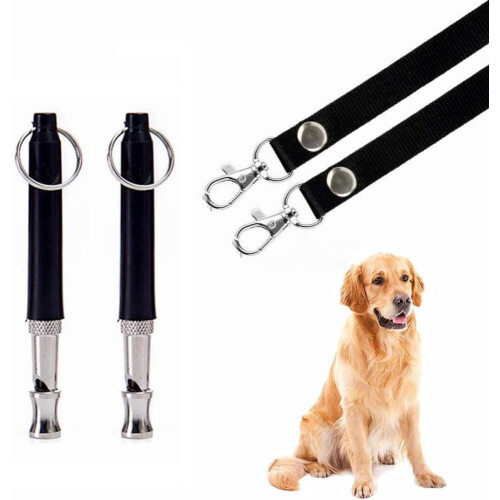 Pack Dog Whistle Adjustable Ultrasonic Silent for Barking & Recall Training