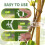 Plant Support Clips, Reusable for Securing Plants (50, Green) Plastic Garden 5