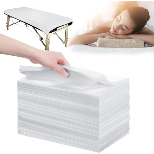 100 stk. sorte engangs massagebordslagner, 86 x 183 cm, bløde non-woven 2