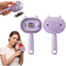 Pieptene de masaj cu pernă de aer cu pulverizator electric, perie de păr reîncărcabilă 5 în 1 pentru scalp