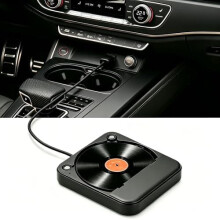 CD-Player fürs Auto, externer tragbarer Player mit USB-/AUX-Anschluss, universeller USB-Anschluss