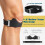2-pack svart knästöd för patella med 3D-silikonluftkudde, 3