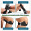 2-pack svart knästöd för patella med 3D-silikonluftkudde, 5