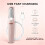 Gentle Foot Scrubber for Feet has a comfortable pink handle steady control while 3