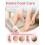 Gentle Foot Scrubber for Feet has a comfortable pink handle steady control while 5
