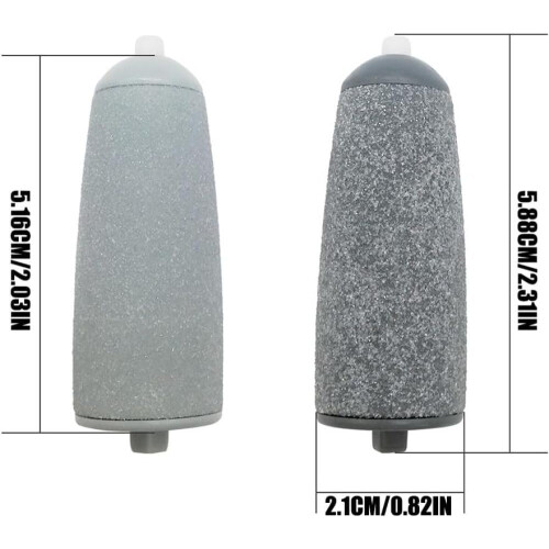 Electric Callus Remover Foot File Kit with 2 Replacement Heads Quartz rollers buff 2