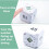 -Timer Kitchen Timer Gravity Sensor Flip Meditation Timer for  Management and Countdown 5-15-25-45 Min(White) 3