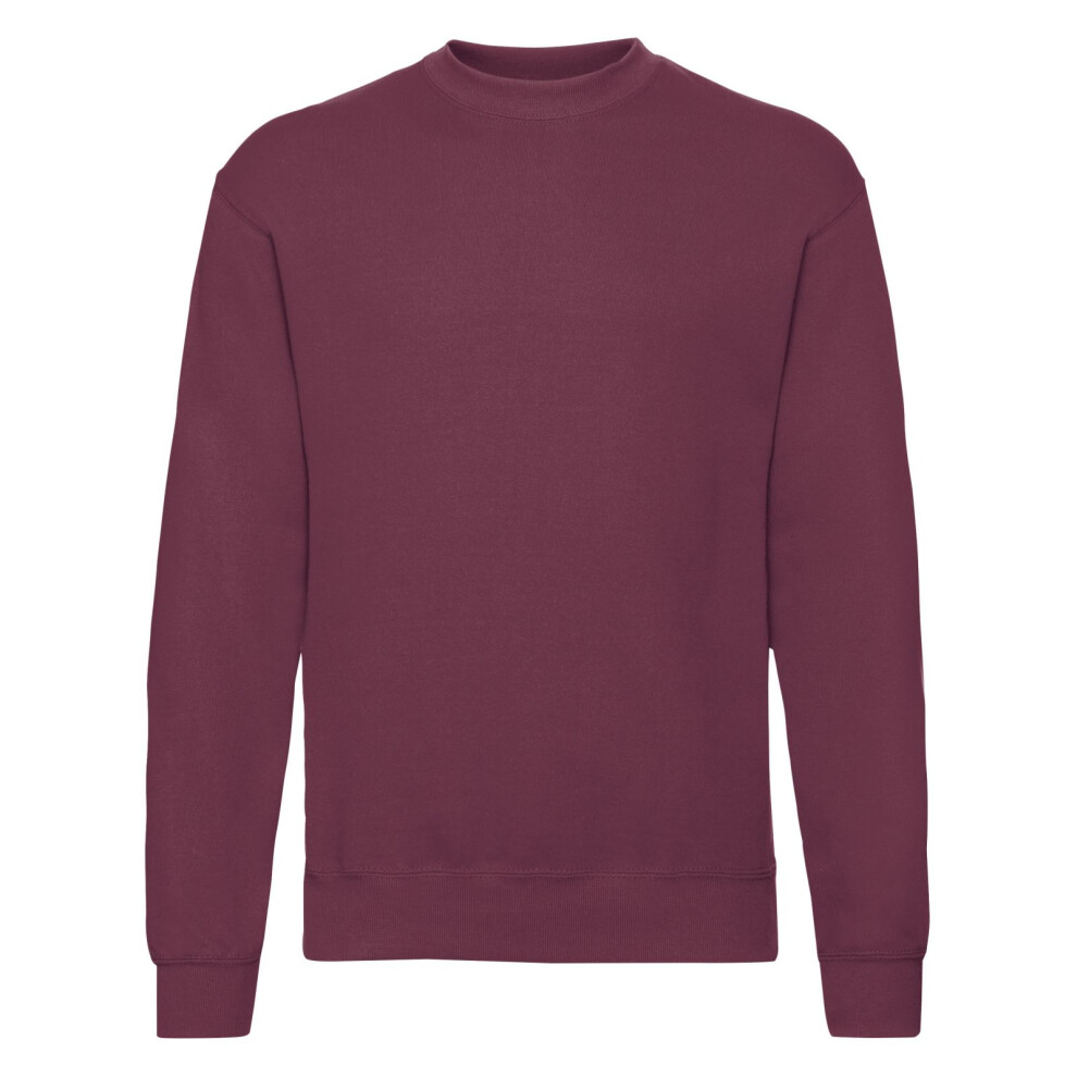 Fruit Of The Loom (Xxl, Burgundy) Mens Classic 80/20 Set-In Sweatshirt