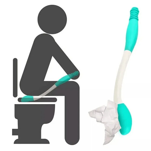 15'' Long Handled Bottom Toilet Self Wipe Wiper