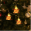 Solar LED Christmas String Lights with Skiing Snowmen, 8 Modes, 100 LEDs 2