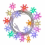 Multicolor Snowflake LED Christmas String Lights, 40 LEDs USB, 8 Modes with Remote Control 1