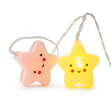 Solar Star LED String Lights, Multicolour, 30 LEDs, for Bedroom and Party Decoration