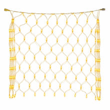 Golden Yellow LED Net Lights, Waterproof Outdoor Decorative String Lights, 192 LEDs, UK Plug