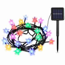 Multicolour Star LED Fairy Lights USB with Remote Control, 10 m 80 LEDs, Indoor and Outdoor Christmas Decoration