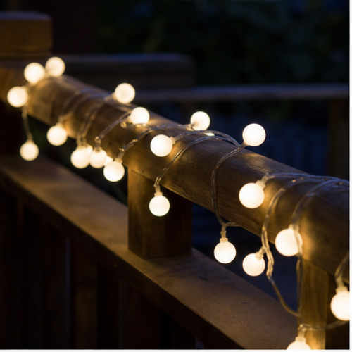USB Multicolor Frosted Globe LED String Lights, 80 Steady-On LEDs for Tent and Decorative Lighting 1