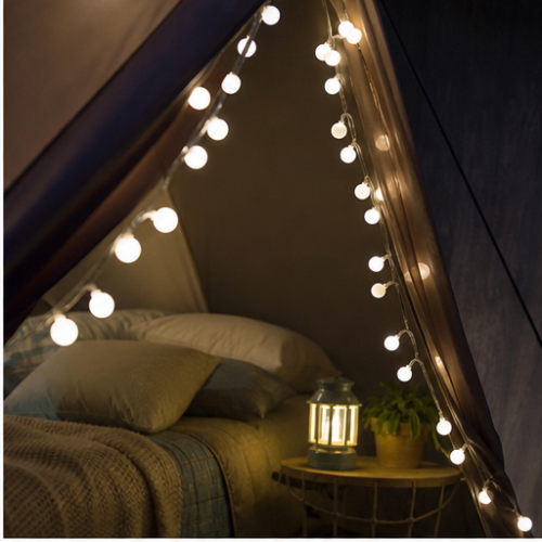 USB Multicolor Frosted Globe LED String Lights, 80 Steady-On LEDs for Tent and Decorative Lighting 2