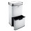 Cooks Professional Cooks Professional 75L Sensor Recycling Bin with Food Caddy | White / Silver 8