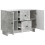 VidaXL vidaXL Sideboard Concrete Grey 89 x 34.5 x 60 cm Engineered Wood 4