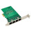 RJ-45 4-Port Ethernet Server Adapter Gigabit Network Card PCI-E X1 Interface 6