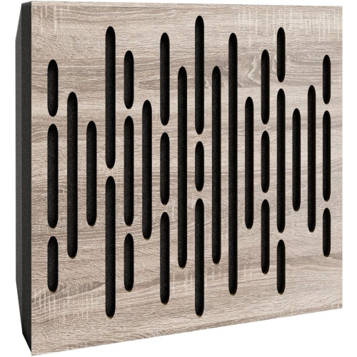 (Sonoma) 8 Pack - Small Acoustic Panel | Decorative Sound Absorbing Wall Panel "WAVE-Mini" 25x25x3 cm | Absorption & Diffusion 2