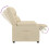 VidaXL vidaXL Relaxsessel Creme Stoff 3