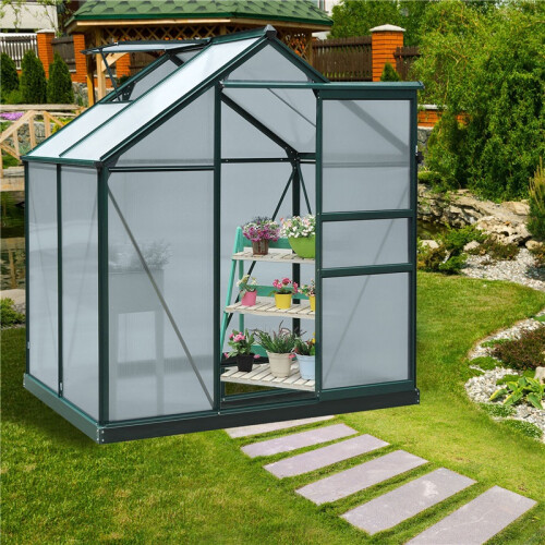 6-Pack 4ft Polycarbonate Greenhouse 1